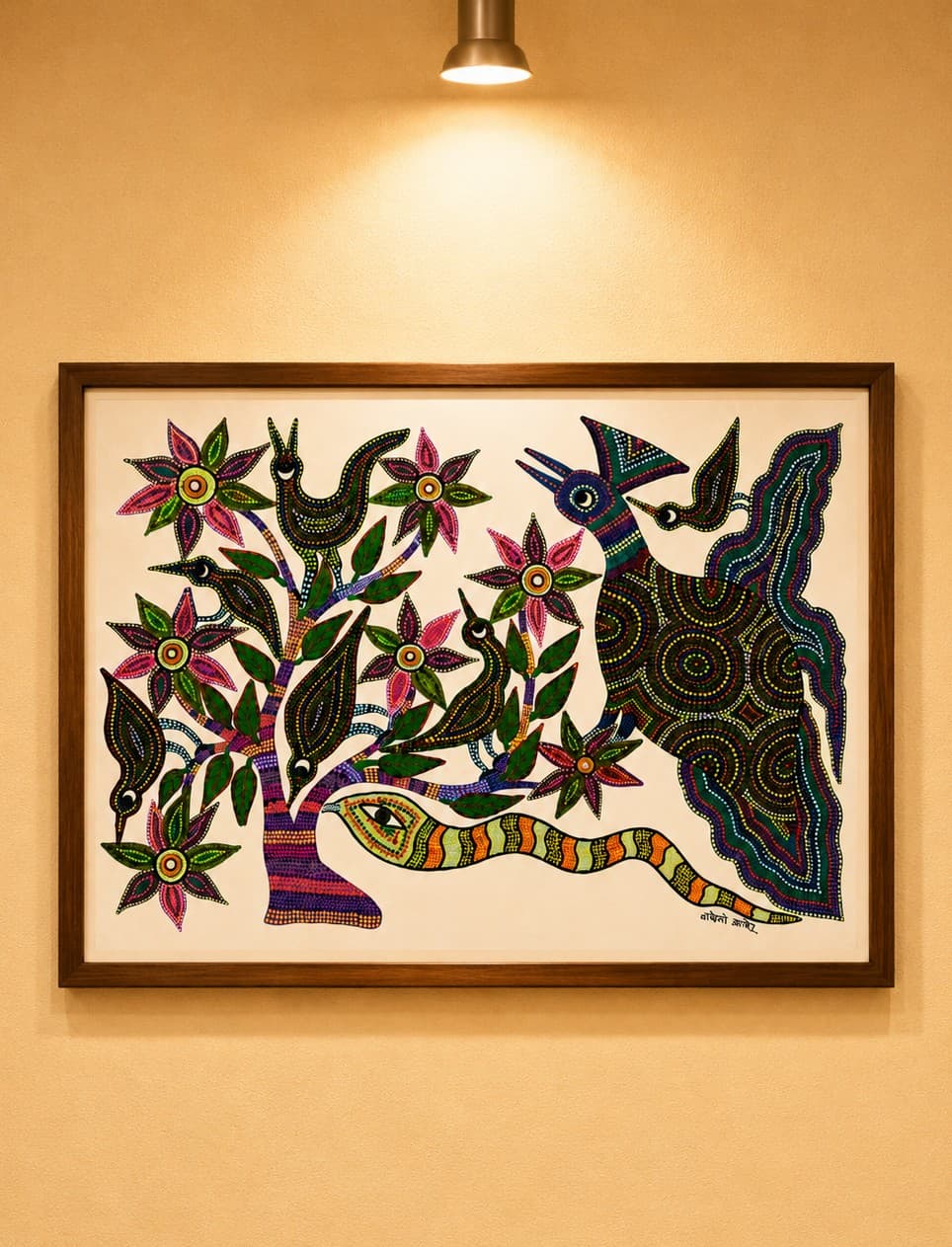 Spirit of the Forest - Bhil Painting