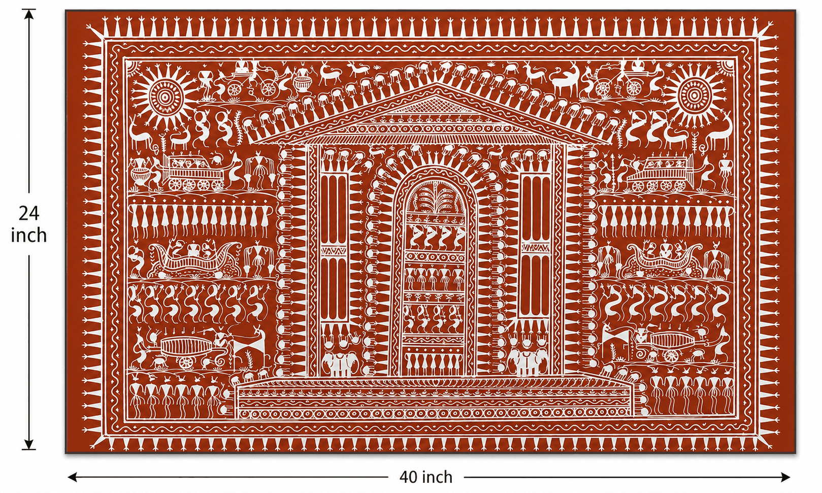 Sacred Temple - Saura Painting — alternate view