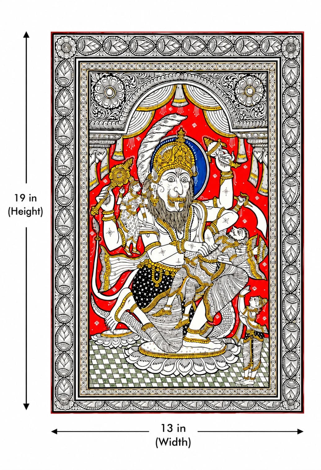 Narasimha - Pattachitra Painting — alternate view