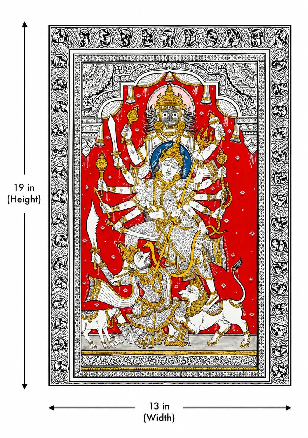 Durga Jagannath - Pattachitra Painting — alternate view