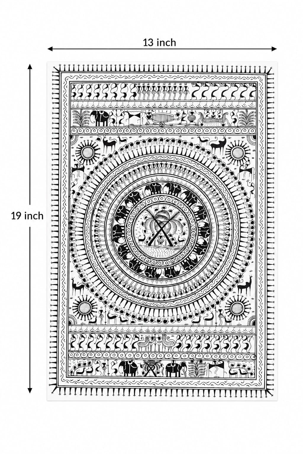 Mandala - Saura Painting — alternate view