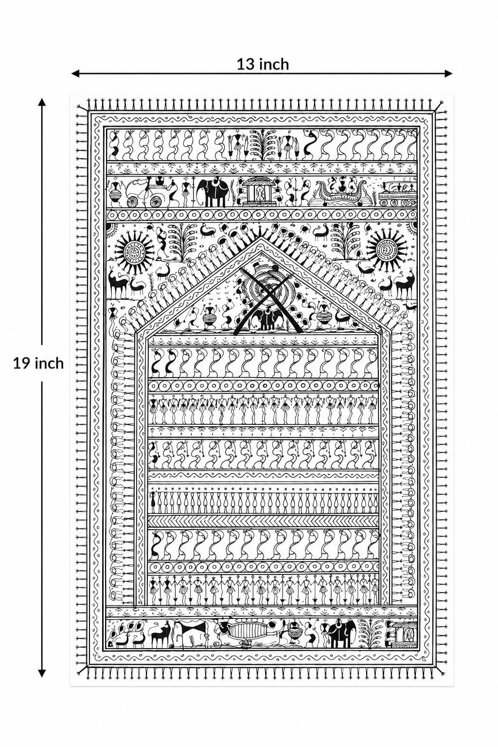 Tribal House - Saura Painting — alternate view
