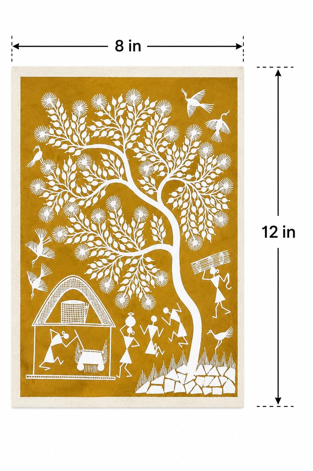 Tree of Life Art - Warli Painting — alternate view