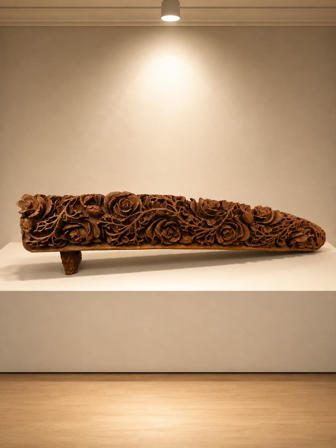 Rose Shikar Hand-Carved Wooden Bridge - Wood Carving
