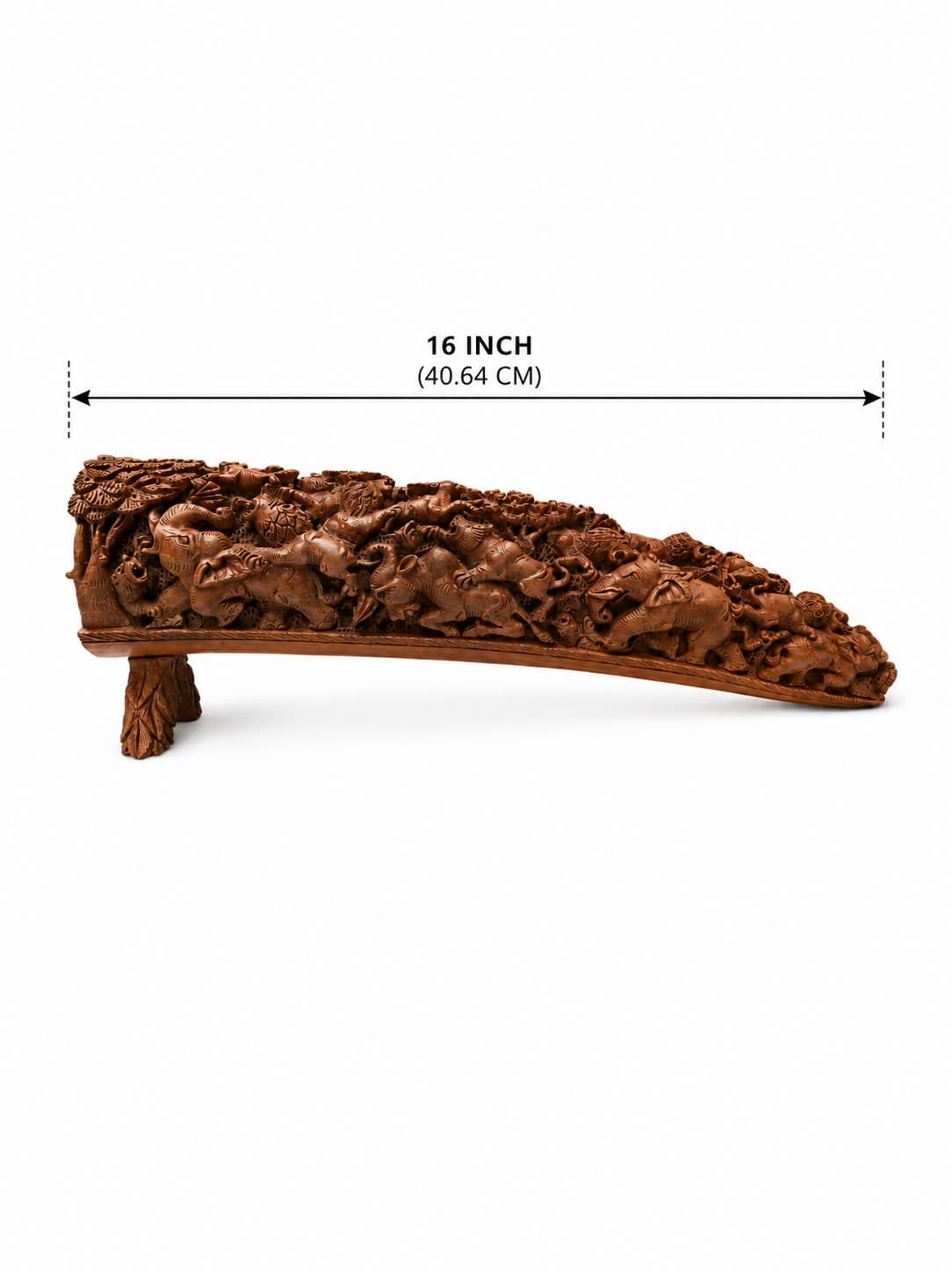 Shikar Hunting Bridge - Wood Carving — alternate view