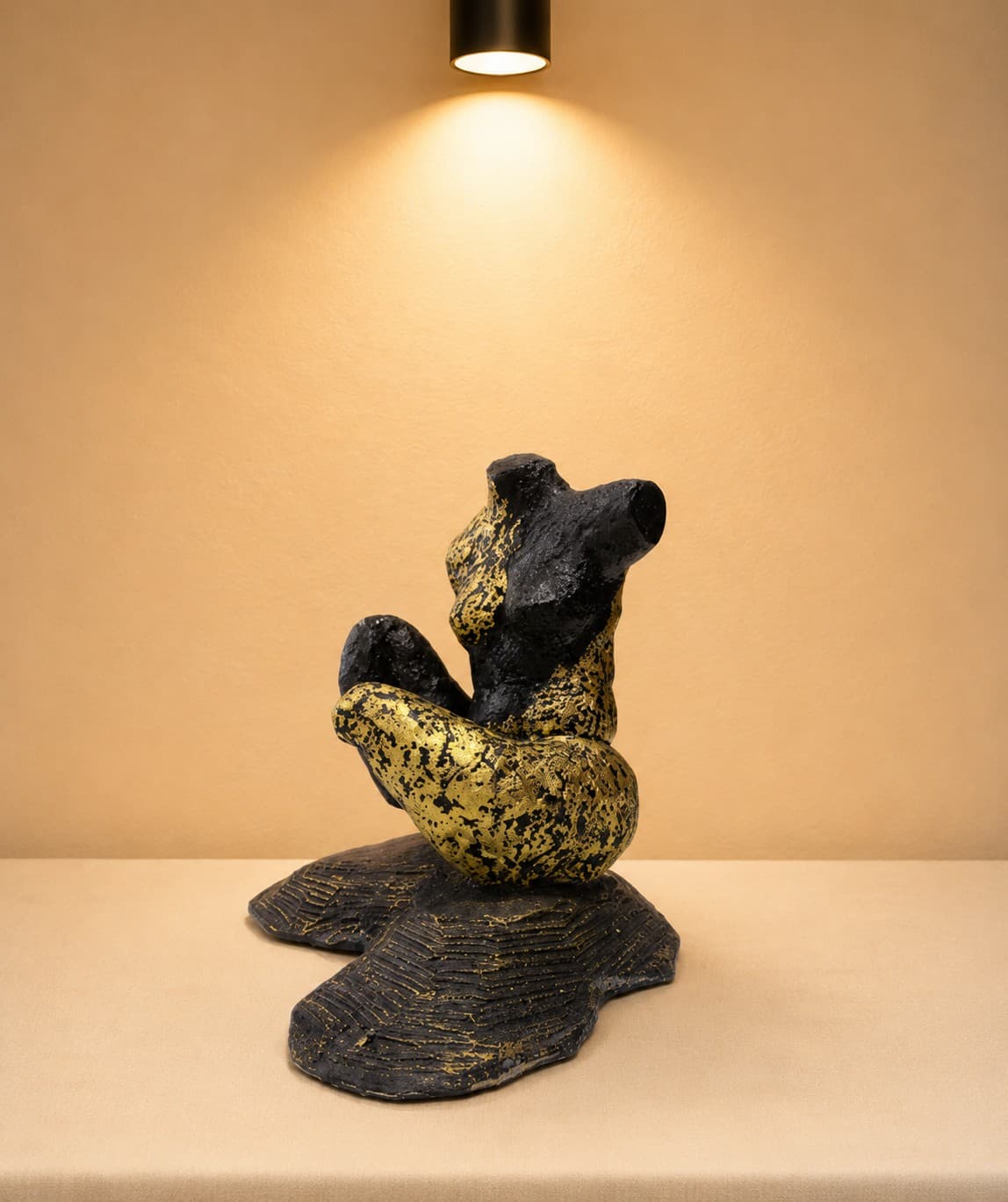 Abstract Human Figure Sculpture - Wood Carving