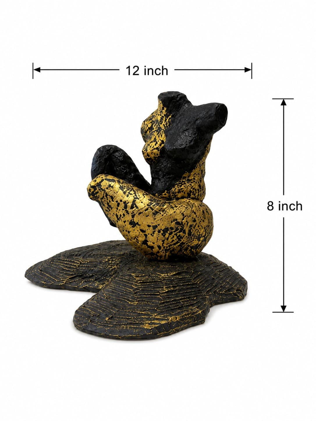 Abstract Human Figure Sculpture - Wood Carving — alternate view