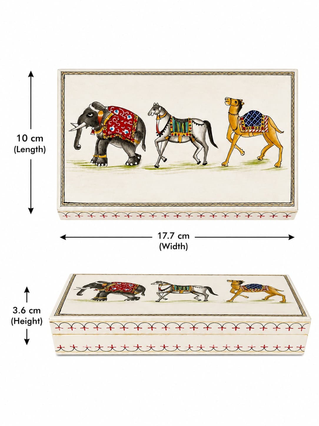 Wooden Storage Box- Kashmiri Naqashi — alternate view