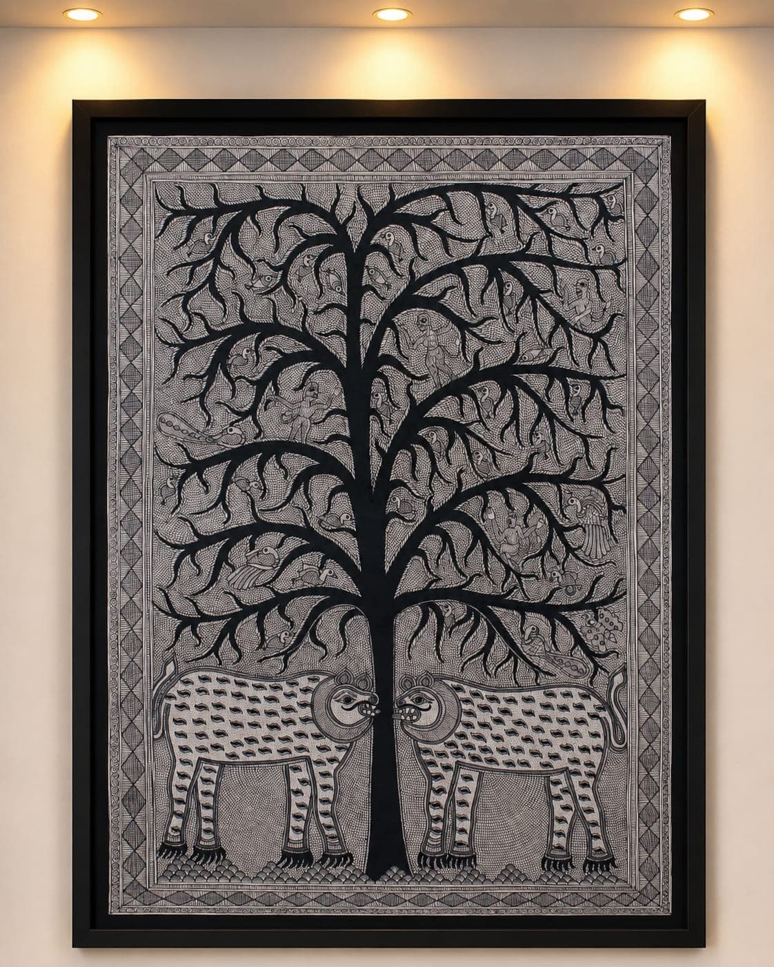 Vriksha Jeevan - Madhubani Painting