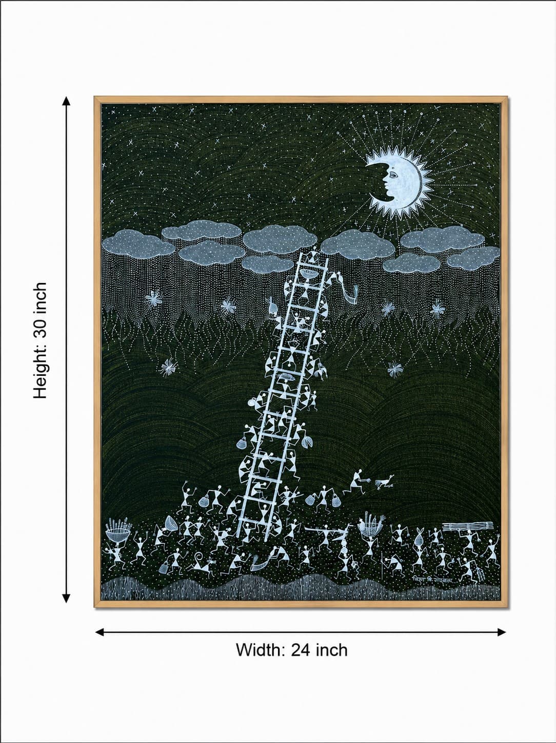 Visions of the Future - Warli Painting — alternate view