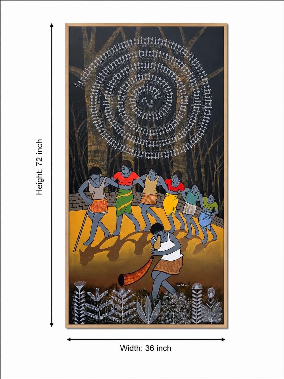 Creative Tarpa dance - Warli Painting — alternate view