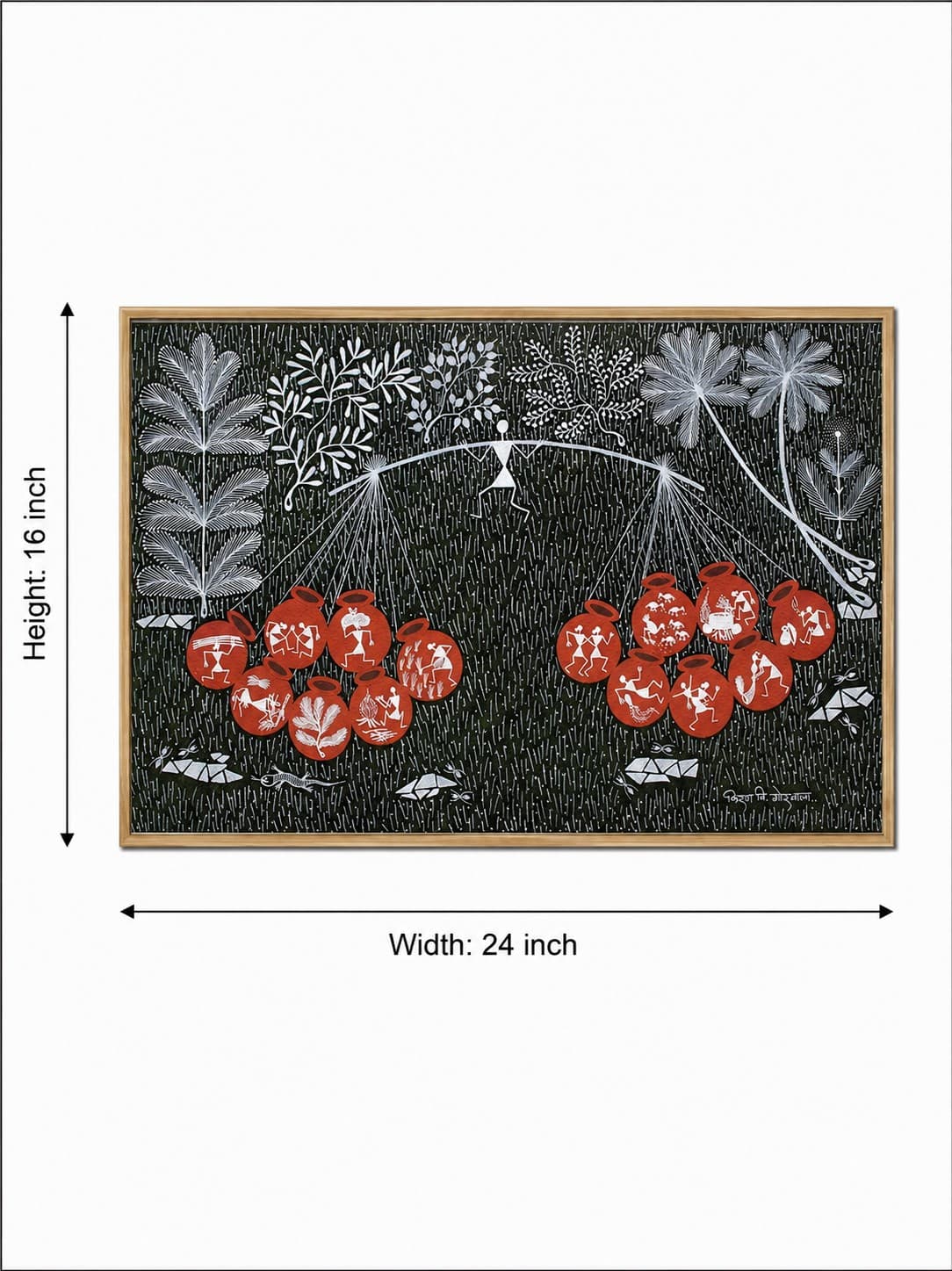 Balance - Warli Painting — alternate view