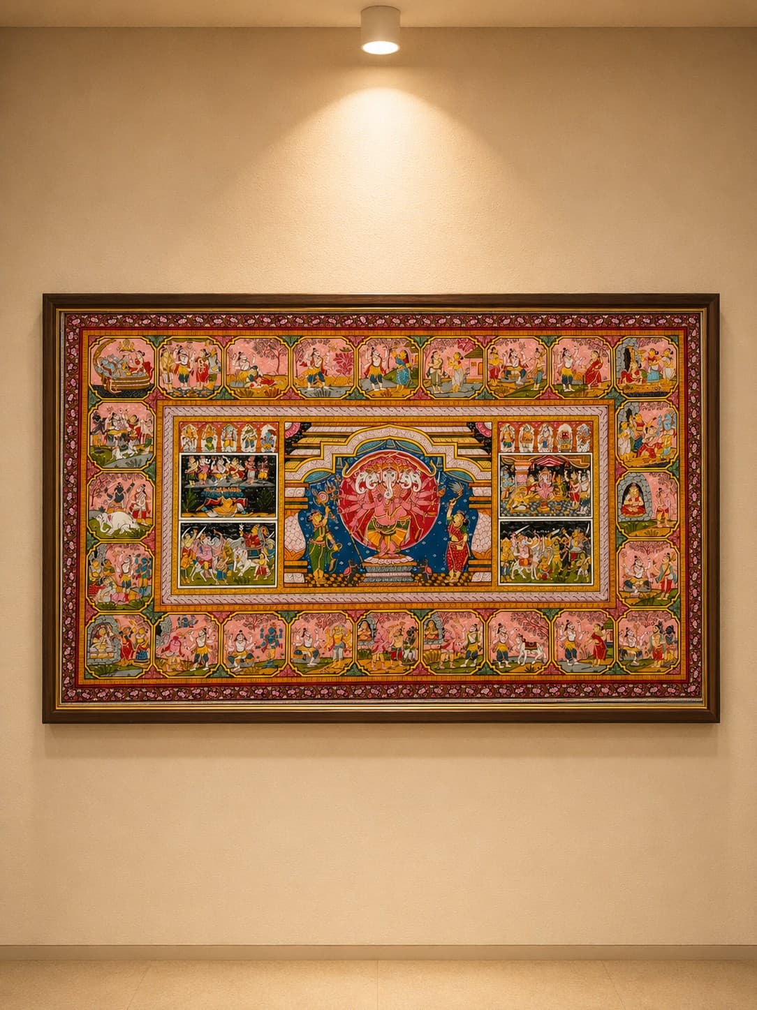 Ganesha Janma Katha - Pattachitra Painting
