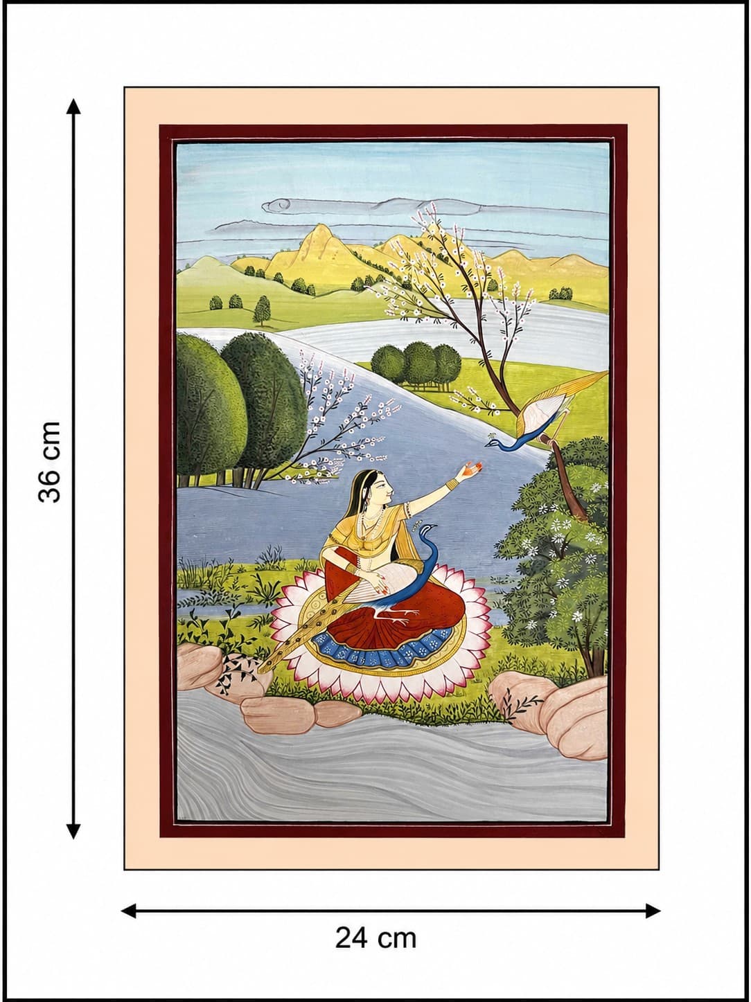 Ragini Sorathi - Miniature Painting — alternate view