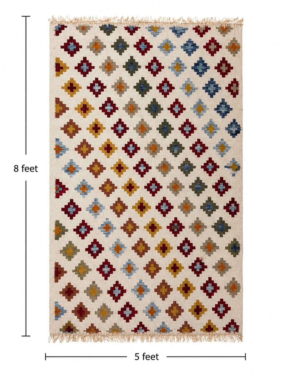 Colourful Floral Geometric - Punja Carpet — alternate view