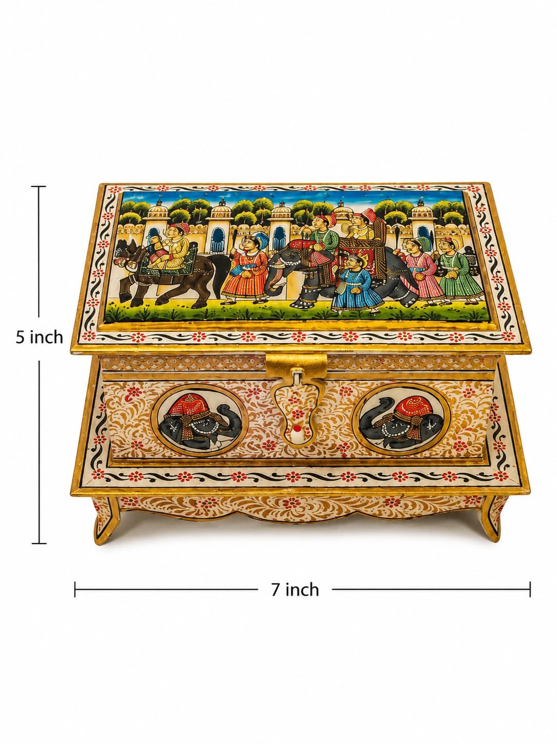 Decorative Jewellery Box I - Lucknow Bone Naqqashi — alternate view