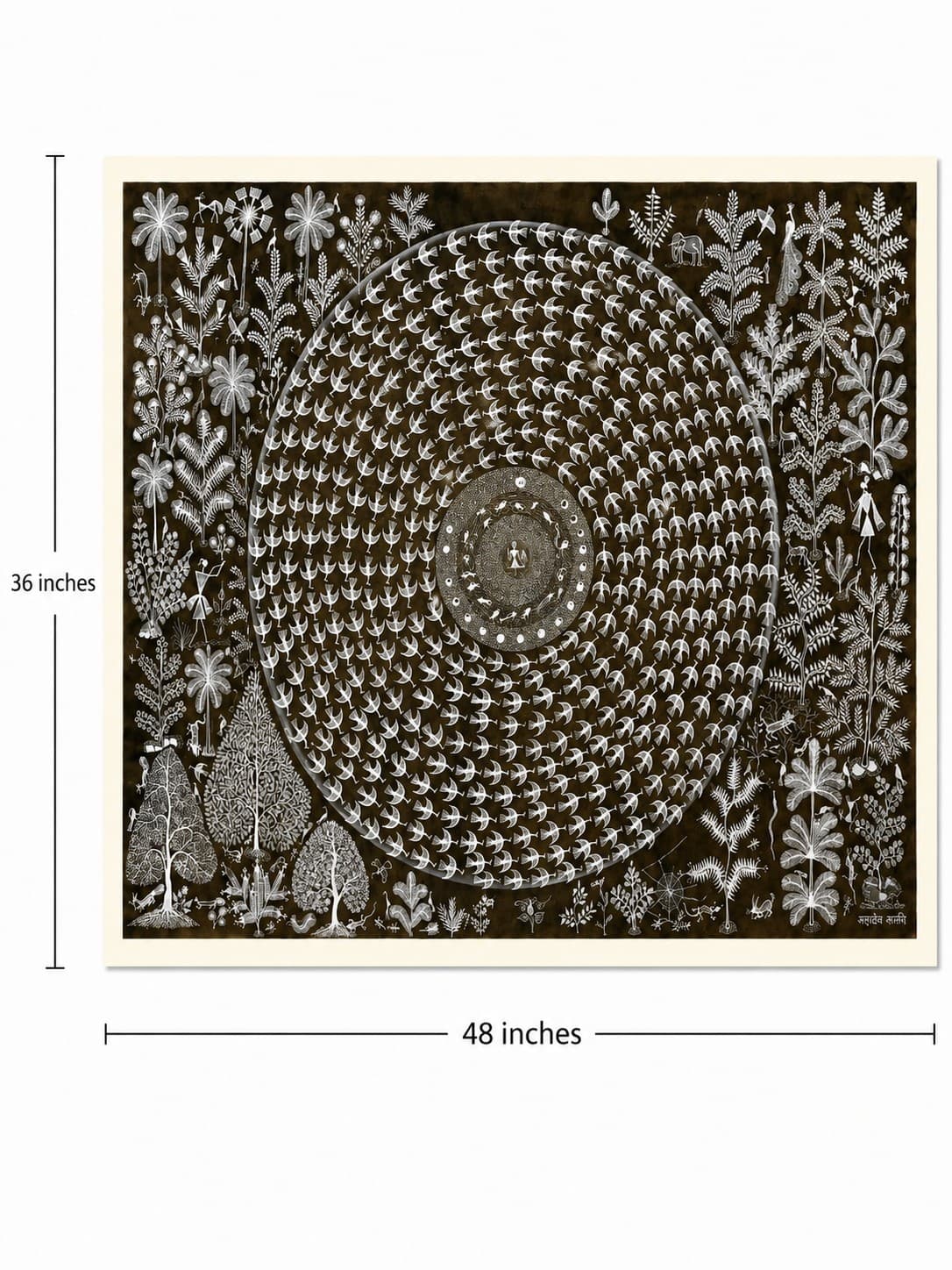 Circle of Life - Warli Painting — alternate view