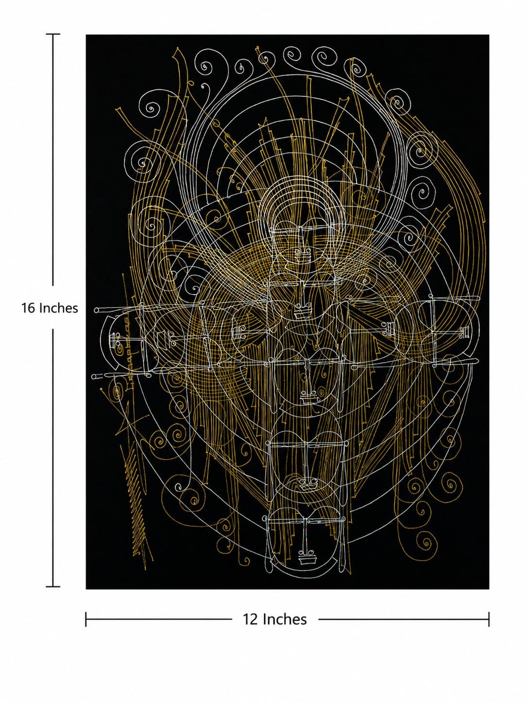 Traditional Line Art - Surpur Painting — alternate view