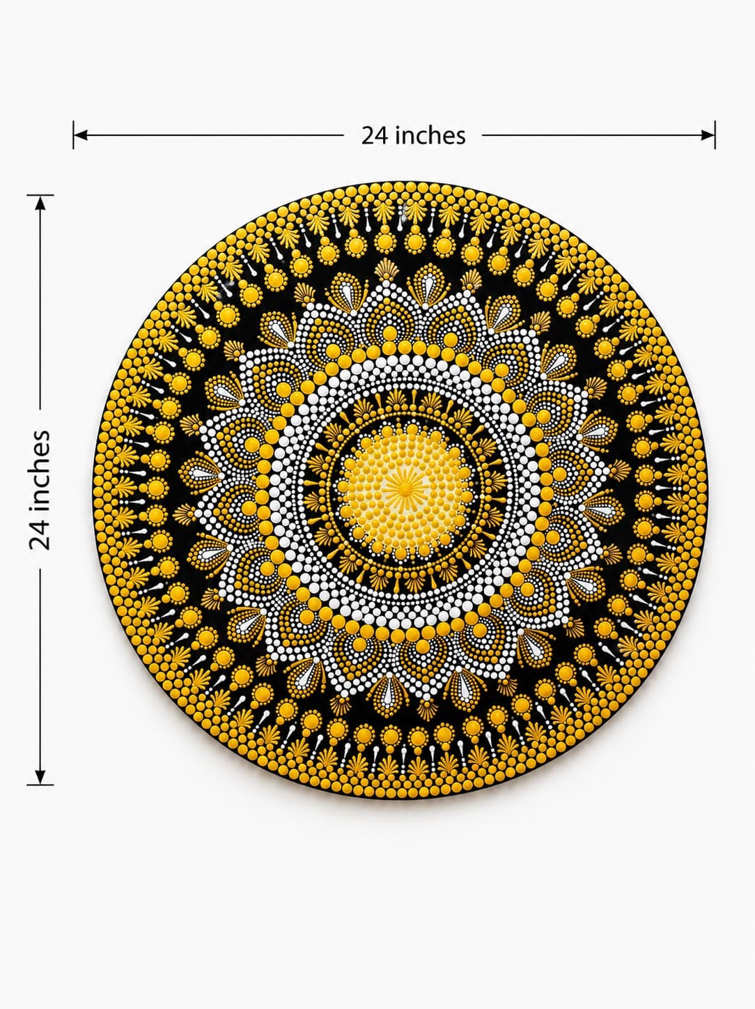 Mandala Wall Art - Dot Mandala — alternate view