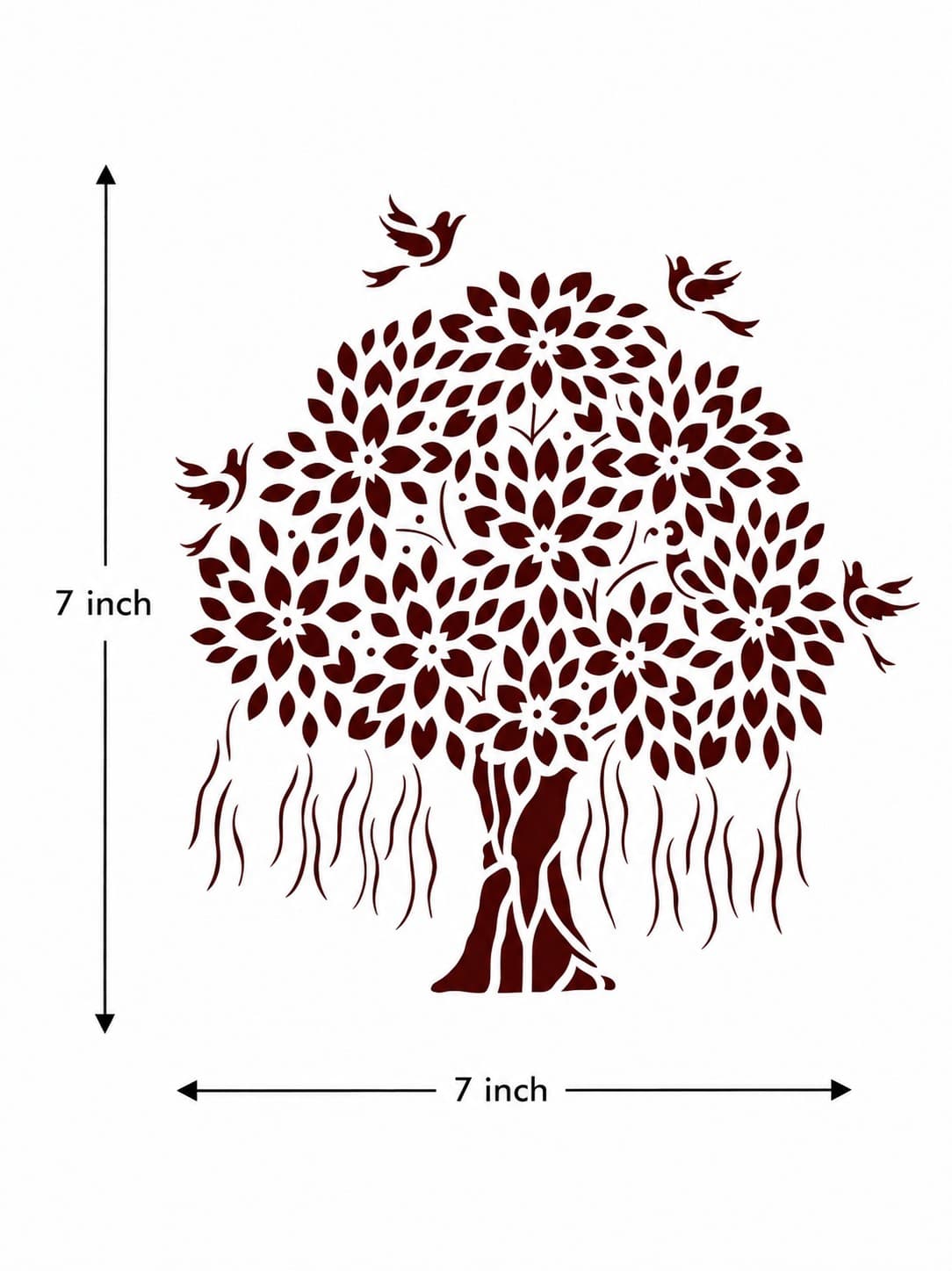 Tree of Life Cut Artwork - Sanjhi Art — alternate view