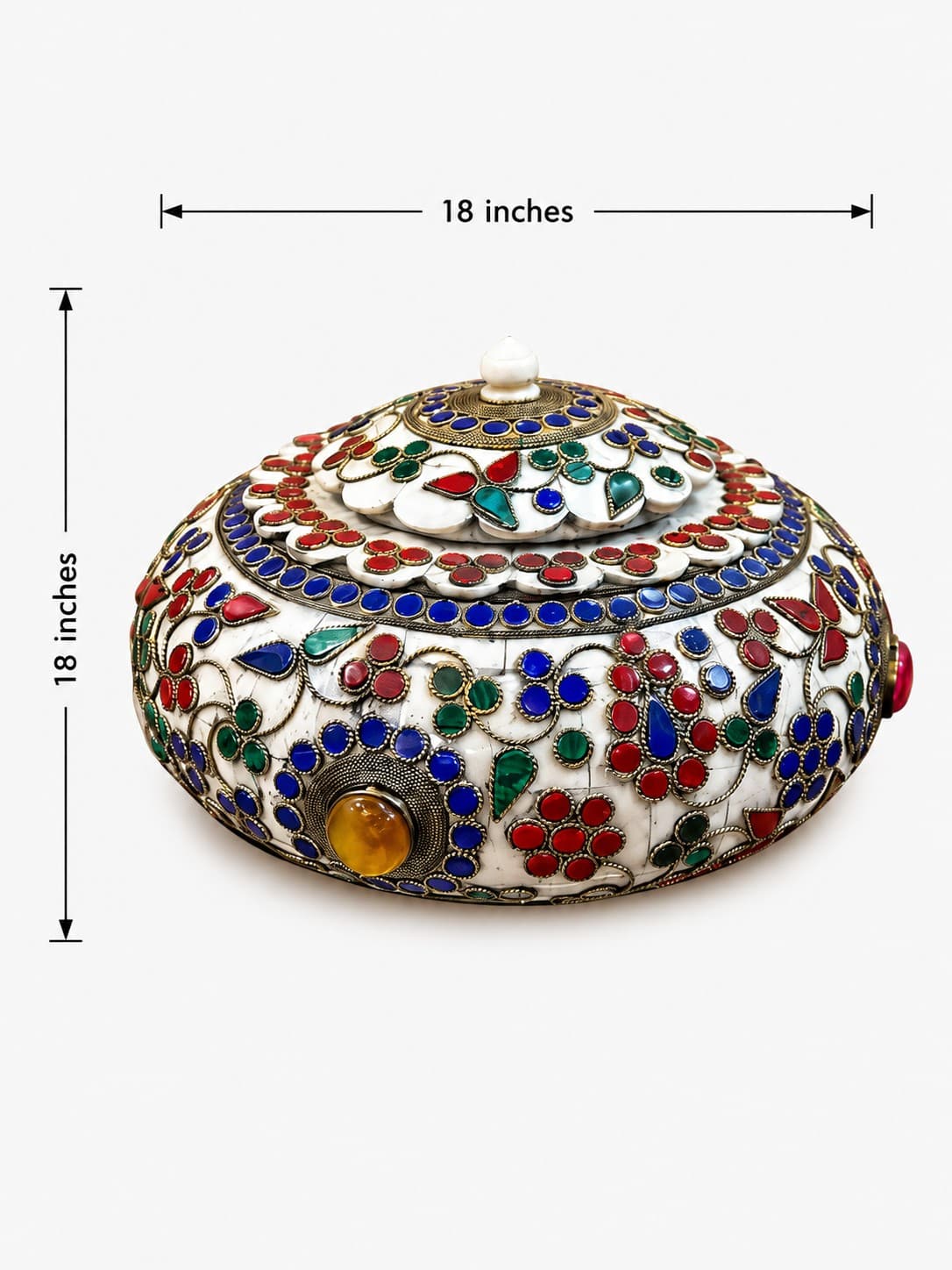 Decorative Jewellery Box II - Lucknow Bone Naqqashi — alternate view