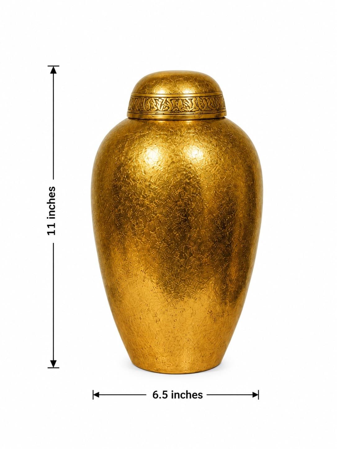 Brass Urn - Brass Naqashi — alternate view