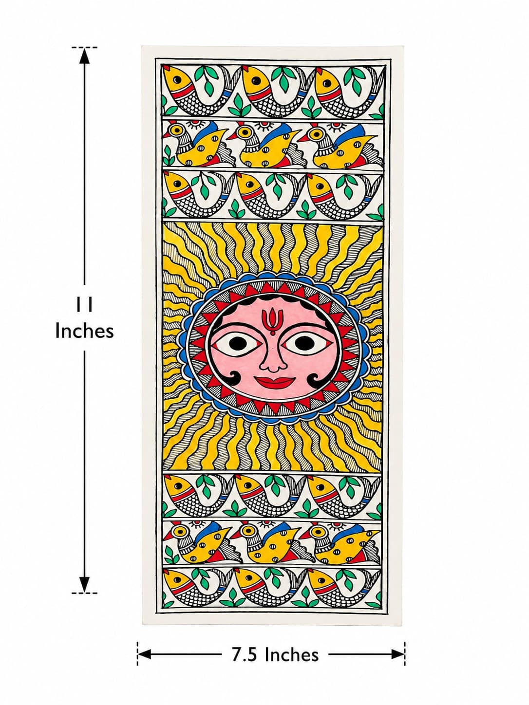 Sun of Prosperity - Madhubani Painting — alternate view