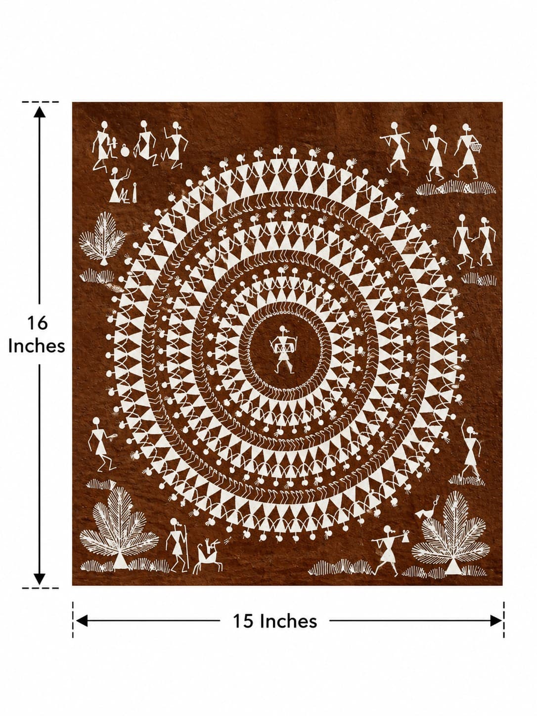 Circle of Celebration  - Warli Painting — alternate view