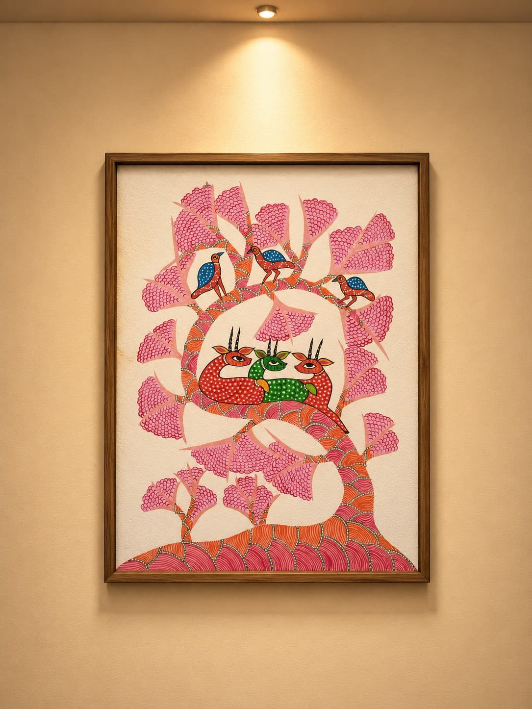 Forest in Bloom - Tribal Gond Painting
