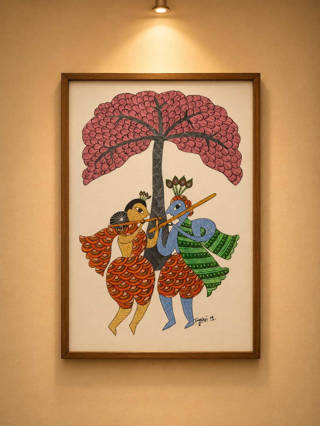 A Forest Raga - Gond Painting