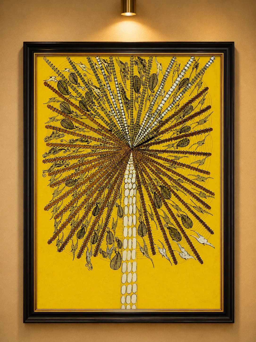 Traditional Karnataka Tree of Life - Surpur Painting