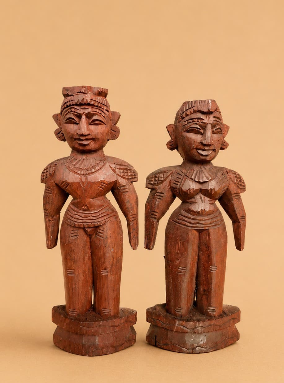 Thammampatti Heritage Dolls - Wood Carving