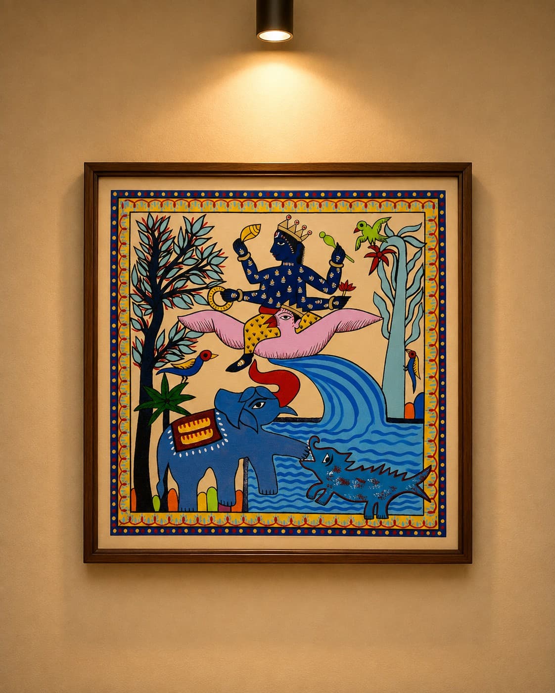 Gajendra Moksha - Bajjika Folk Art