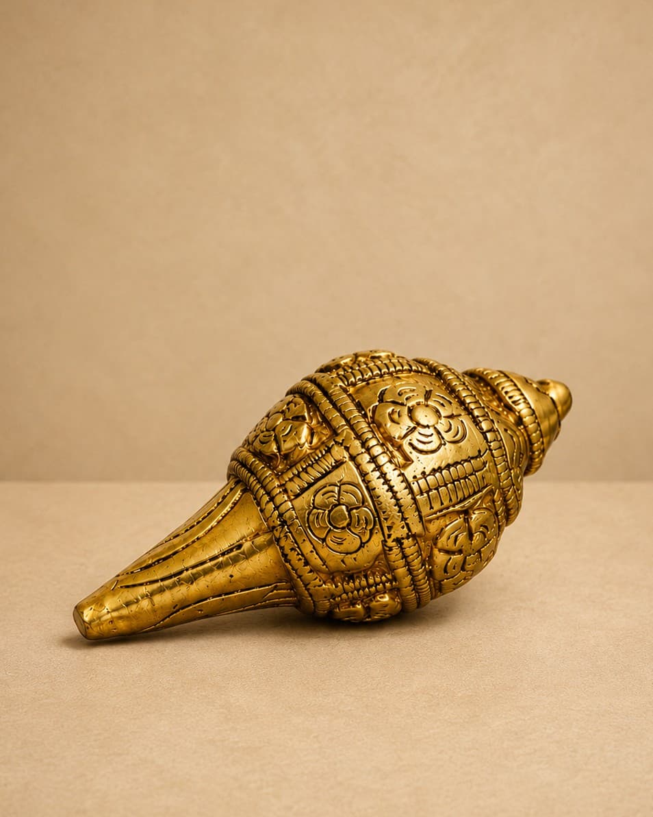 Brass Shankh - Brass & Copper