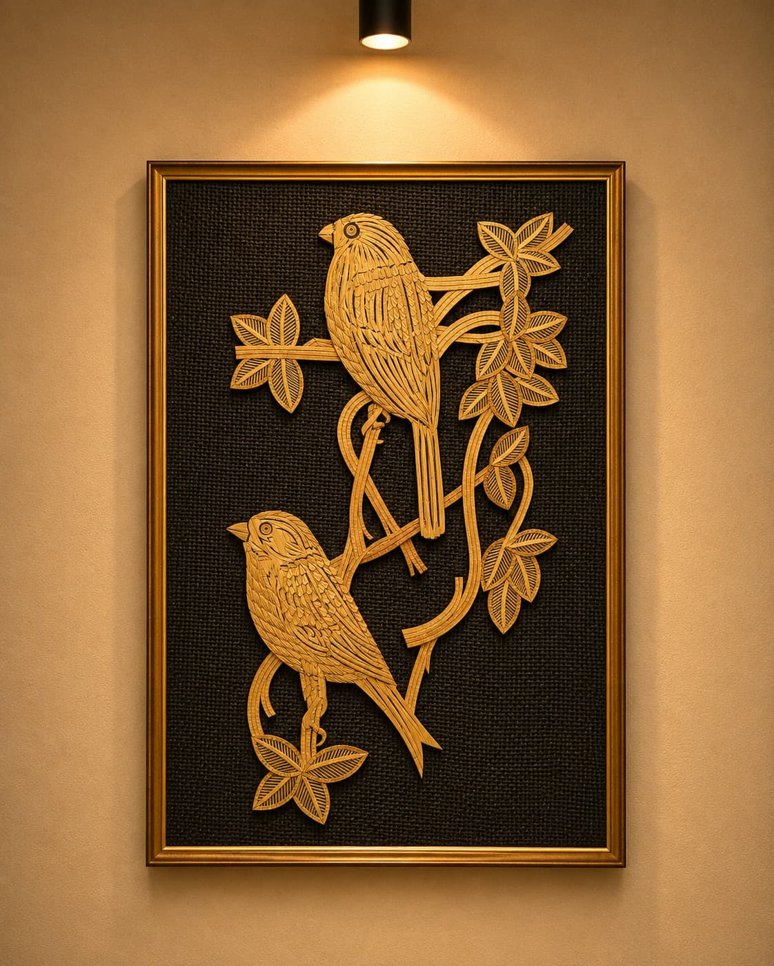 Two Birds on Branch - Sikki Craft