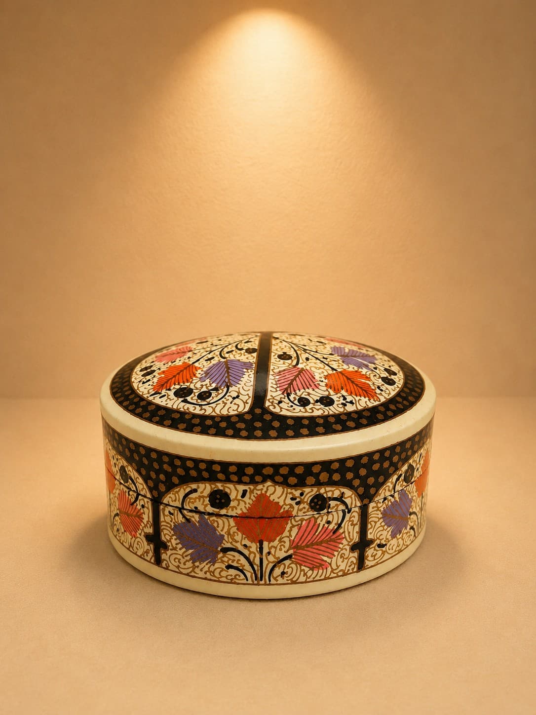 Ivory Bloom Keepsake Box - Papier Mache