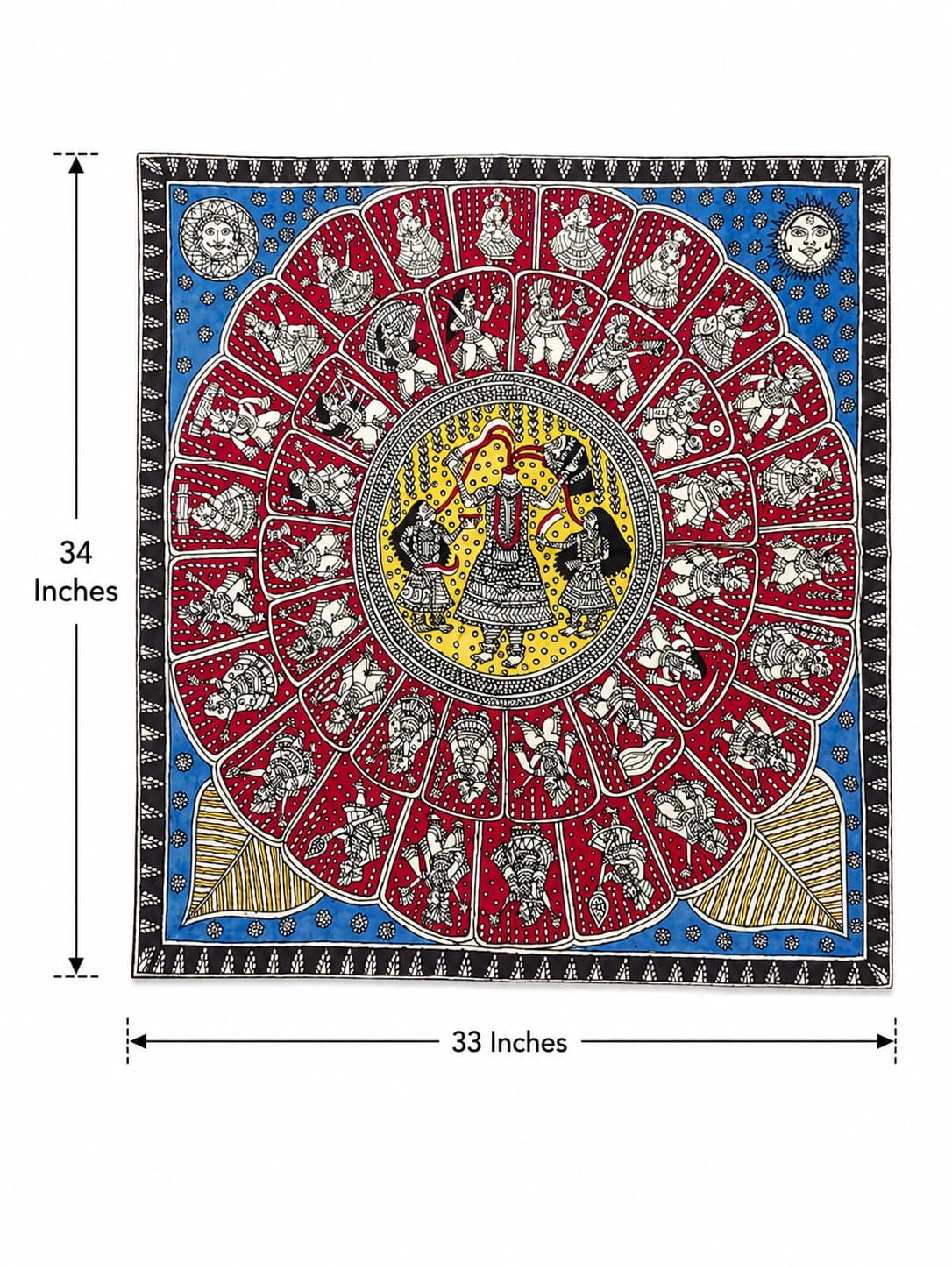 Goddess Worship Mandala - Mata Ni Pachedi Painting — alternate view