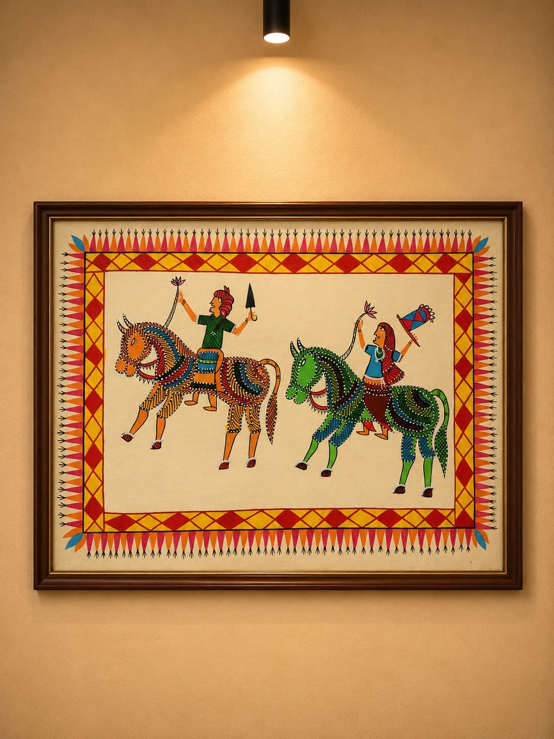Horse Rider - Pithora Painting