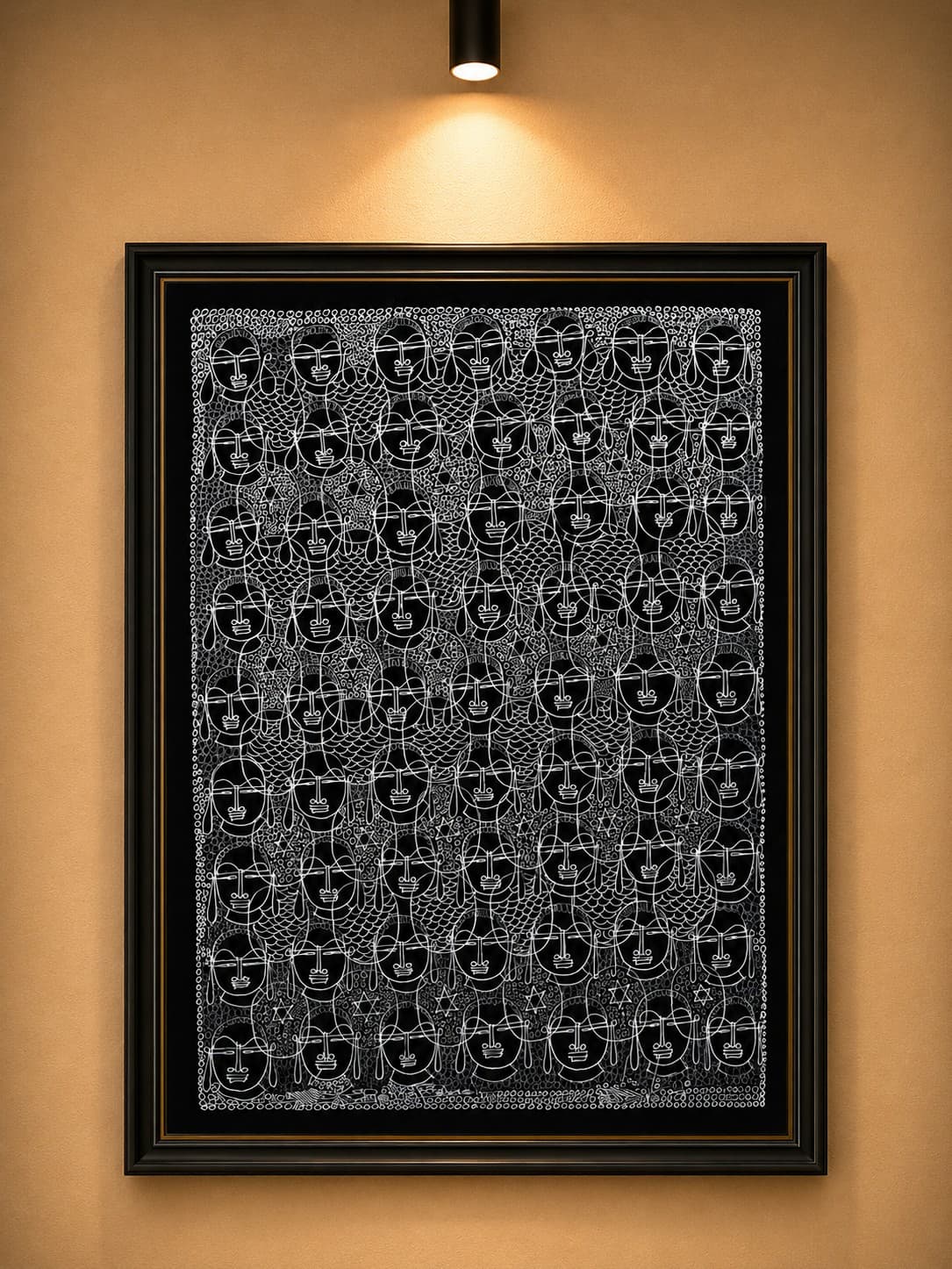 Tribal Faces - Surpur Painting