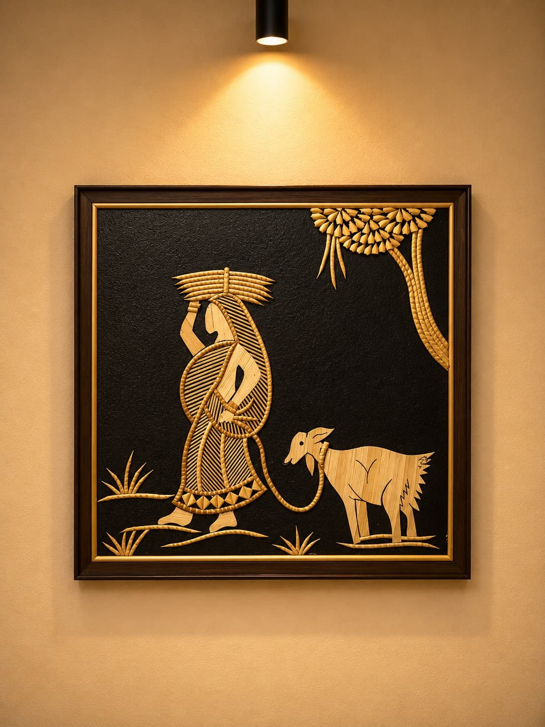 Rural Woman Wall Art Panel - Sikki Craft