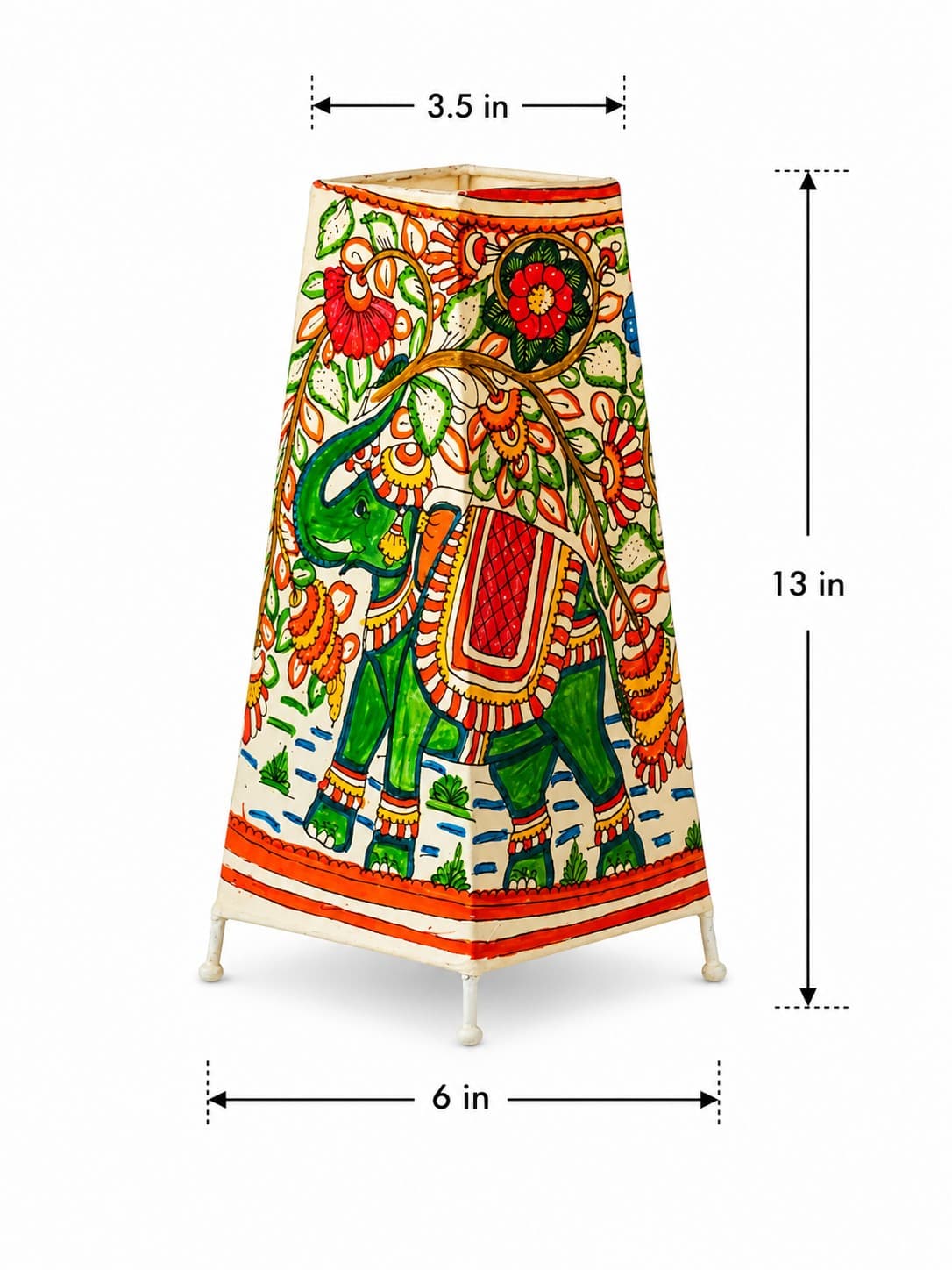 Elephant Table Lamp - Tholu Bommalata — alternate view