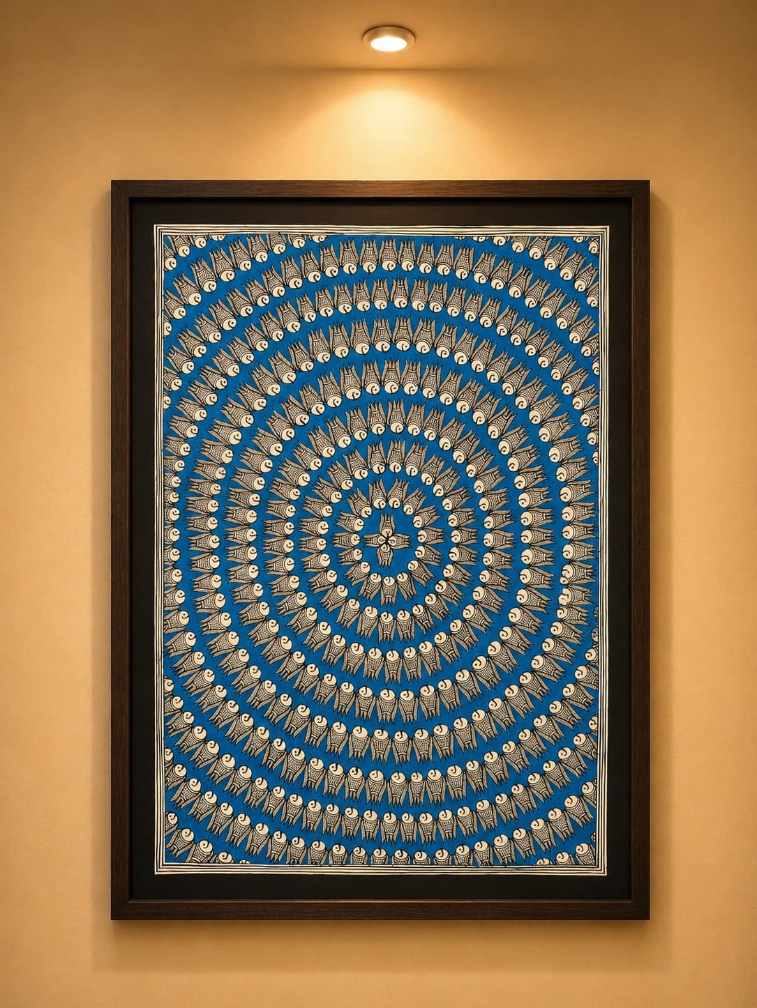 Fish Mandala - Madhubani Painting
