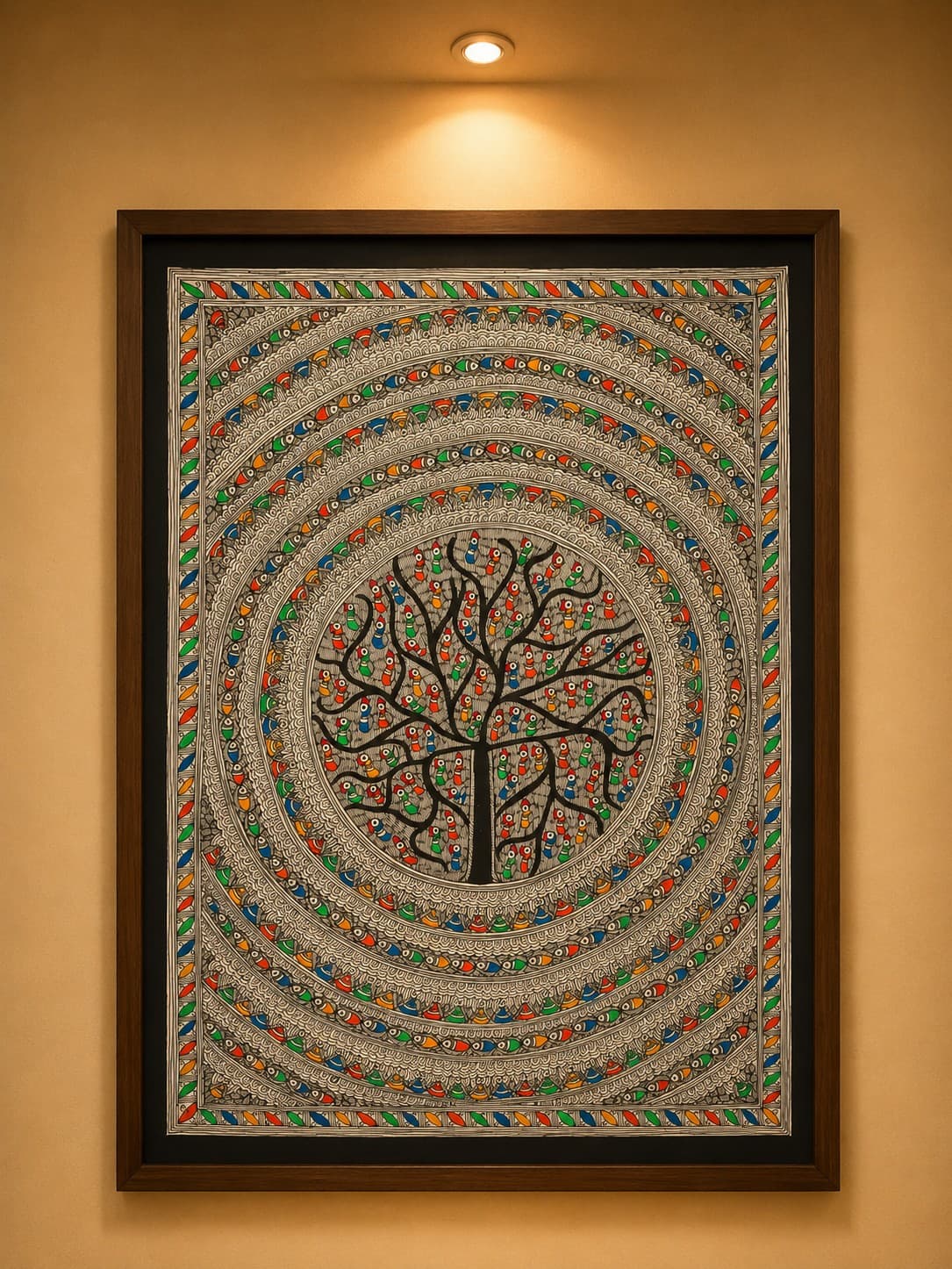 Tree of Life Mandala - Madhubani Painting