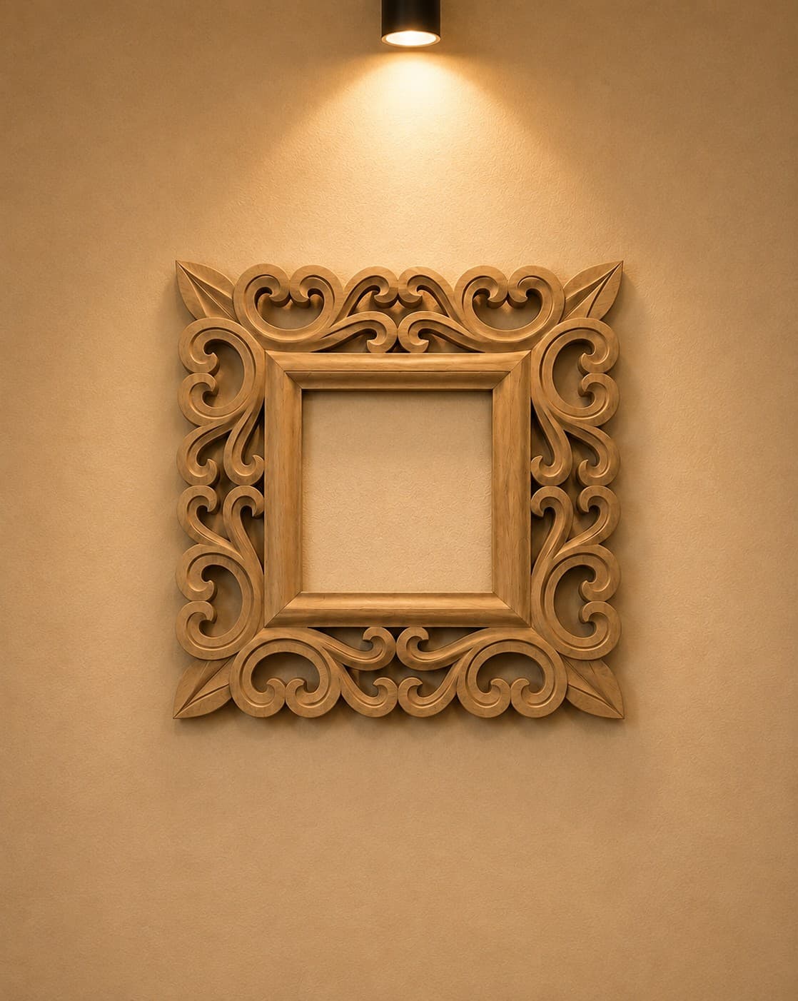 Wooden Photo Frame - Wood Carving