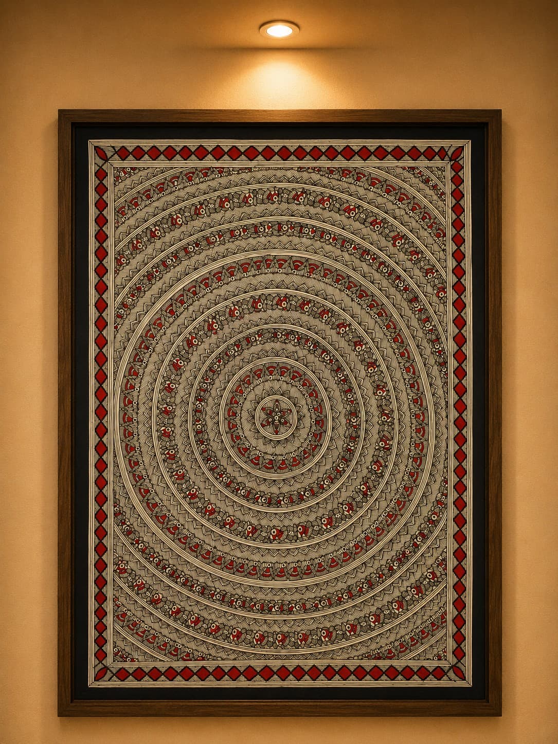 Matsya Raas - Madhubani Painting