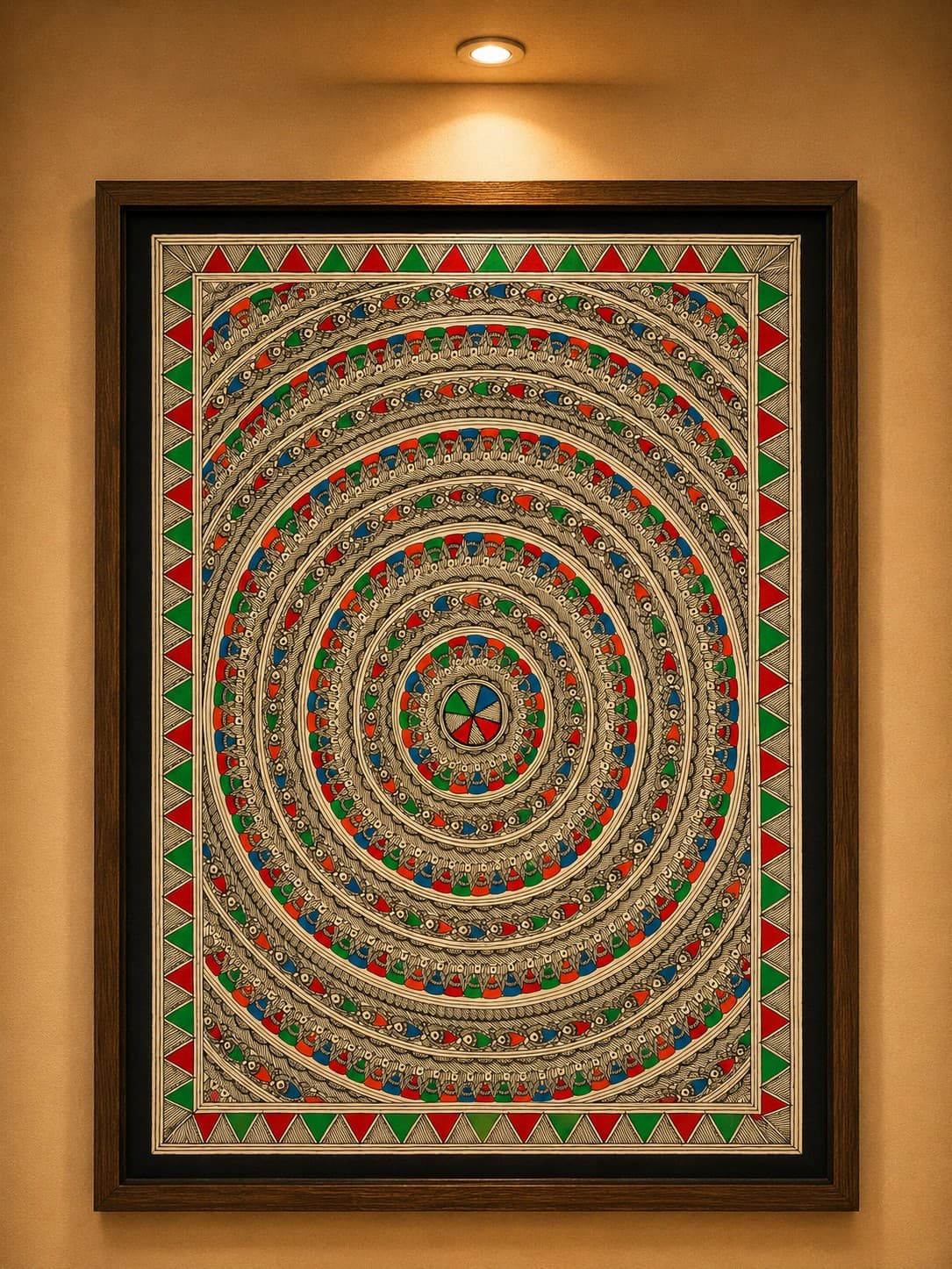 Matsya Raas - Madhubani Painting