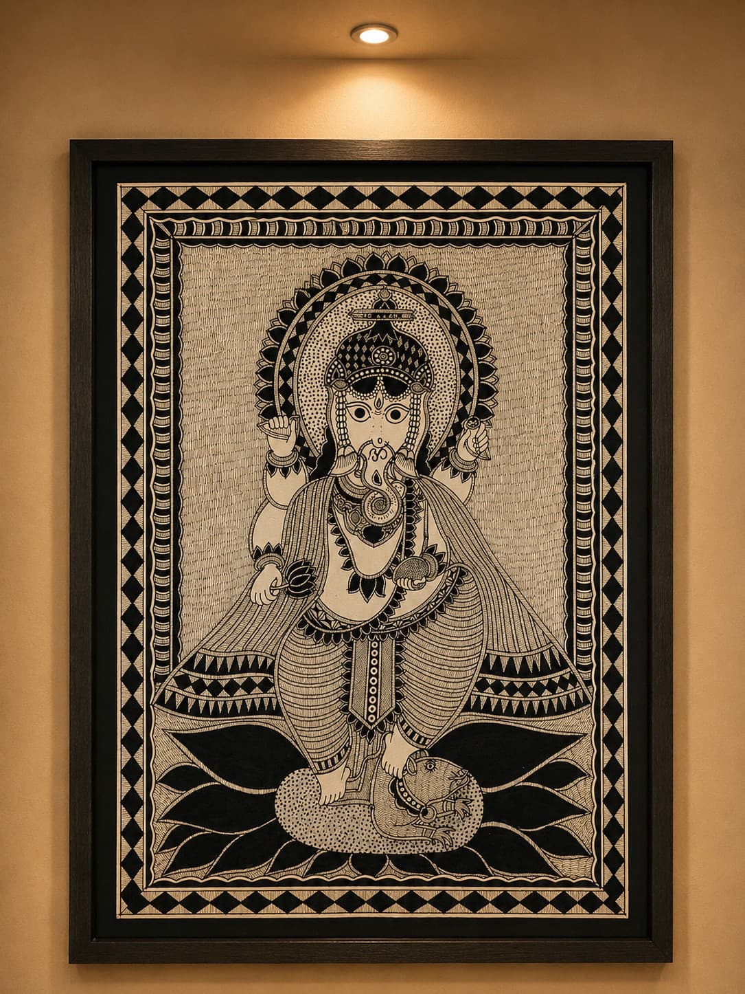 Lord Ganesha - Madhubani Painting