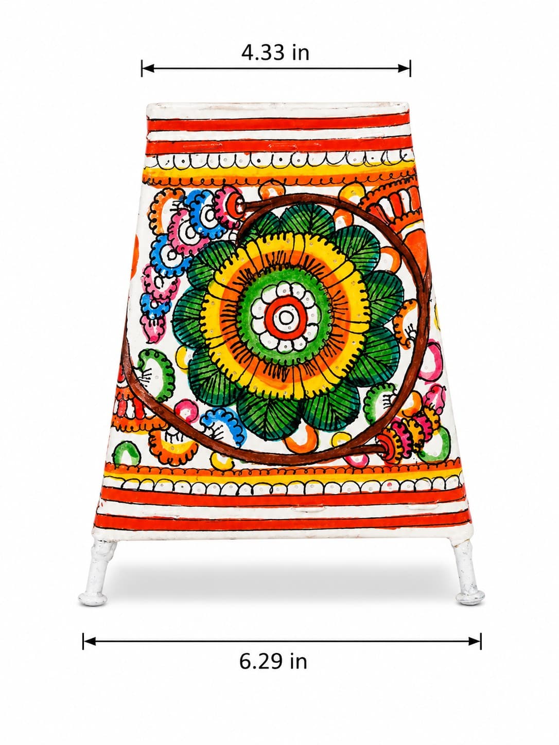 Floral Mandala Table Lamp - Tholu Bommalata — alternate view