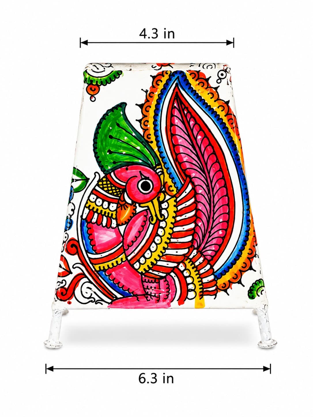 Floral Bird Table Lamp - Tholu Bommalata — alternate view