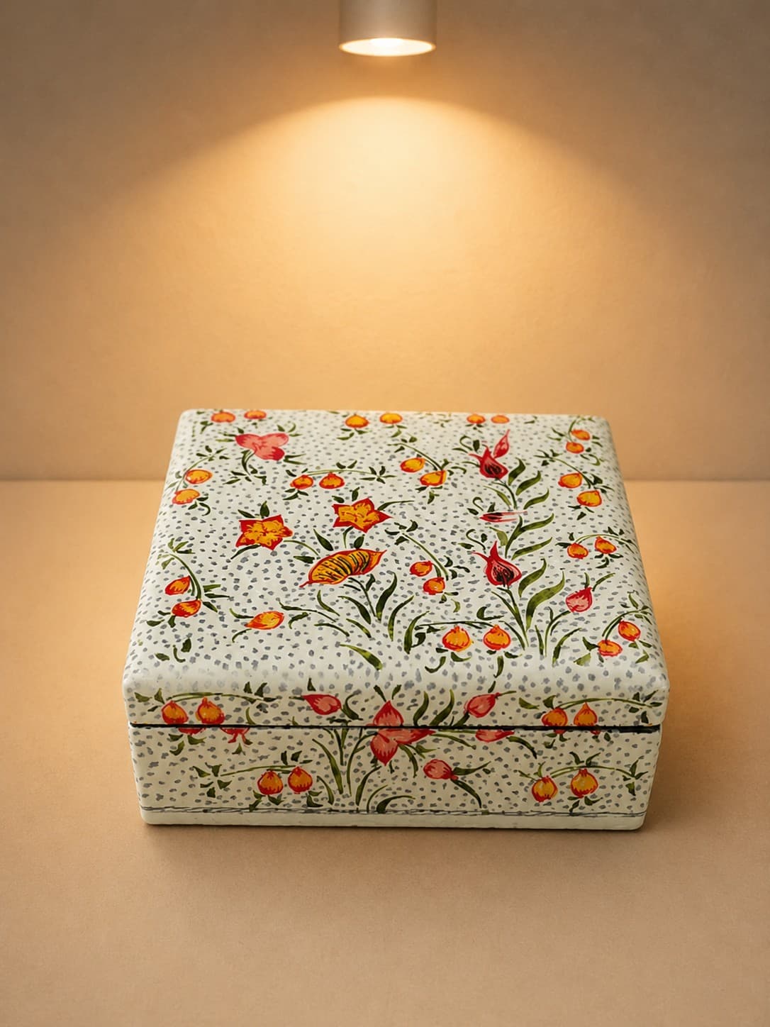 Floral Decorative Coaster Set - Kashmiri Naqashi